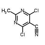 CAS#: 76574-36-2, 4,6-Dichloro-2-methyl-5-pyrimidinecarbonitrile
