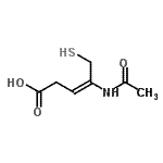 CAS 登录号：765857-42-9， (3E)-4-乙酰氨基-5-硫基-3-戊烯酸
