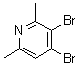 CAS#: 76591-69-0, 3,4-dibromo-2,6-dimethyl-pyridine