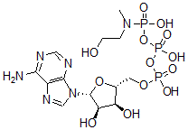 CAS#: 76644-51-4, [[[(2R,3S,4R,5R)-5-(6-Aminopurin-9-Yl)-3,4-Dihydroxyoxolan-2-Yl]Methoxy-Hydroxyphosphoryl]Oxy-Hydroxyphosphoryl]Oxy-N-(2-Hydroxyethyl)-N-Methylphosphonamidic Acid