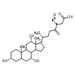 CAS 登录号：76757-85-2， {亚硝基[(3alpha,7alpha,12alpha)-3,7,12-三羟基-24-氧代胆烷-24-基]氨基}乙酸