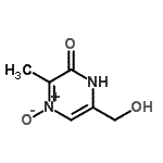 CAS 登录号：76823-08-0， 6-(羟基甲基)-3-甲基-2(1H)-吡嗪酮4-氧化物