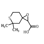 CAS 登录号：768300-14-7， 5,5-二甲基-1-氧杂-6-硫杂螺[2.5]辛烷-2-羧酸