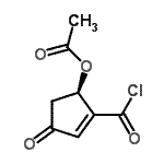 CAS#: 76865-78-6, (1R)-2-(Chlorocarbonyl)-4-oxo-2-cyclopenten-1-yl acetate