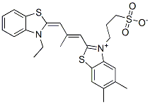 CAS#: 7691-71-6, 2-[3-(3-Ethyl-3H-Benzothiazol-2-Ylidene)-2-Methylprop-1-Enyl]-5,6-Dimethyl-3-(3-Sulphonatopropyl)Benzothiazolium