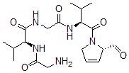 CAS 登录号：76911-61-0， (2S)-2-[(2-氨基乙酰基)氨基]-N-[2-[[(2S)-1-[(2S)-2-甲酰基-2,5-二氢吡咯-1-基]-3-甲基-1-氧代丁烷-2-基]氨基]-2-氧代乙基]-3-甲基丁烷酰胺