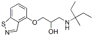 CAS 登录号:76919-30-7, 1-(1,2-苯并噻唑-4-基氧基)-3-(3-甲基戊烷-3-基氨基)丙-2-醇