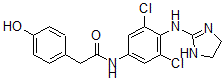CAS 登录号：76958-98-0， N-[3,5-二氯-4-(4,5-二氢-1H-咪唑-2-基氨基)苯基]-2-(4-羟基苯基)乙酰胺