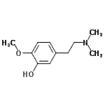 CAS 登录号：769863-99-2， 5-[2-(二甲基氨基)乙基]-2-甲氧基苯酚