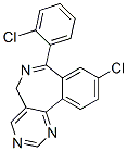 CAS#: 76988-39-1, 9-Chloro-7-(2-Chlorophenyl)-5H-Pyrimido[5,4-d][2]Benzazepine