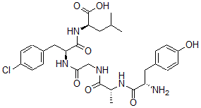 CAS#: 77062-77-2, (2R)-2-[[(2S)-2-[[2-[[(2R)-2-[[(2S)-2-Amino-3-(4-Hydroxyphenyl)Propanoyl]Amino]Propanoyl]Amino]Acetyl]Amino]-3-(4-Chlorophenyl)Propanoyl]Amino]-4-Methylpentanoic Acid