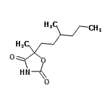 CAS#: 770655-35-1, 5-Methyl-5-(3-methylhexyl)-1,3-oxazolidine-2,4-dione