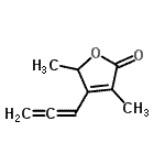 CAS#: 77087-30-0, 3,5-Dimethyl-4-propadienyl-2(5H)-furanone