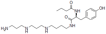 CAS#: 77108-00-0, N-[(2S)-1-[4-[3-(3-Aminopropylamino)Propylamino]Butylamino]-3-(4-Hydroxyphenyl)-1-Oxopropan-2-Yl]Butanamide