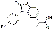 CAS 登录号：77143-72-7， 2-[3-(4-溴苯基)-2-氧代-3H-1-苯并呋喃-5-基]丙酸