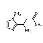 CAS 登录号：771521-47-2， 3-氨基-3-(1-甲基-1H-咪唑-2-基)丙酰胺
