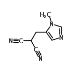 CAS 登录号：771550-81-3， [(1-甲基-1H-咪唑-5-基)甲基]丙二腈