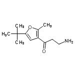 CAS#: 771571-74-5, 3-Amino-1-[2-methyl-5-(2-methyl-2-propanyl)-3-furyl]-1-propanone