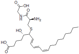 CAS 登录号：77165-74-3， (5S,7E,9E,11Z)-6-[(2R)-2-氨基-3-(羧甲基氨基)-3-氧代丙基]硫基-5-羟基二十碳-7,9,11-三烯酸