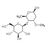 CAS#: 7724-04-1, (2S,3R,4S,5S,6R)-2-[(2R,3R,4S,6R)-6-hydroxy-4-methoxy-2-methyl-tetrahydropyran-3-yl]oxy-6-(hydroxymethyl)tetrahydropyran-3,4,5-triol