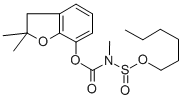 CAS#: 77248-43-2, (2,2-Dimethyl-3H-1-Benzofuran-7-Yl) N-Hexoxysulfinyl-N-Methylcarbamate