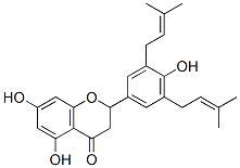 CAS#: 77263-11-7, (2S)-5,7-Dihydroxy-2-[4-Hydroxy-3,5-Bis(3-Methylbut-2-Enyl)Phenyl]Chroman-4-One