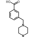 CAS 登录号：773109-07-2， 3-(1-哌嗪甲基)苯甲酸