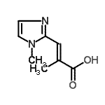 CAS 登录号：773112-47-3， (E)-2-甲基-3-(1-甲基咪唑-2-基)丙-2-烯酸