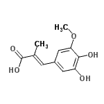 CAS#: 773112-85-9, (E)-3-(3,4-dihydroxy-5-methoxy-phenyl)-2-methyl-prop-2-enoic acid