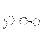 CAS#: 773119-89-4, 3-amino-3-(4-pyrrolidin-1-ylphenyl)propanoic acid