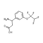 CAS#: 773122-81-9, 3-amino-3-[3-(1,1,2,2-tetrafluoroethoxy)phenyl]propanoic acid