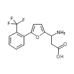 CAS#: 773125-91-0, 3-amino-3-[5-[2-(trifluoromethyl)phenyl]-2-furyl]propanoic acid
