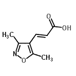 CAS 登录号：773129-55-8， (2E)-3-(3,5-二甲基-1,2-恶唑-4-基)丙烯酸