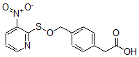 CAS#: 77357-10-9, 2-[4-[(3-Nitropyridin-2-Yl)Sulfanyloxymethyl]Phenyl]Acetic Acid