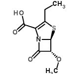 CAS#: 774490-42-5, (5S,6R)-3-Ethyl-6-methoxy-7-oxo-4-thia-1-azabicyclo[3.2.0]hept-2-ene-2-carboxylic acid