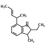 CAS#: 775537-71-8, 2-Ethyl-3-methyl-7-[(3E)-3-penten-2-yl]indoline