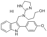 CAS#: 77587-85-0, 3-[4,5-Dihydro-1H-Imidazol-2-Yl-[[2-(4-Methoxyphenyl)-1H-Indol-3-Yl]Methyl]Amino]Propan-1-Ol Hydroiodide