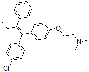 CAS 登录号：77588-46-6， 2-[4-[(E)-1-(4-氯苯基)-2-苯基丁-1-烯基]苯氧基]-N,N-二甲基乙胺