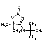 CAS#: 77626-29-0, 5,5-Dimethyl-4-[(2-methyl-2-propanyl)amino]-1,3-oxazol-2(5H)-one