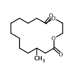 CAS 登录号：77633-47-7， 7-甲基-1,4-二氧杂环十六烷-5,16-二酮