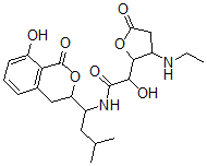CAS#: 77700-96-0, 2-(3-Ethylamino-5-Oxooxolan-2-Yl)-2-Hydroxy-N-[1-(8-Hydroxy-1-Oxoisochroman-3-Yl)-3-Methylbutyl]Acetamide