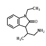 CAS#: 777006-37-8, 3-(1-Amino-2-propanyl)-1-ethyl-1,3-dihydro-2H-indol-2-one