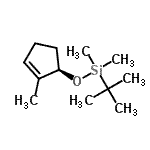 CAS#: 777076-74-1, Dimethyl{[(1R)-2-methyl-2-cyclopenten-1-yl]oxy}(2-methyl-2-propanyl)silane