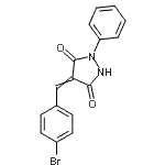 CAS#: 77738-03-5, 4-(4-Bromobenzylidene)-1-phenyl-3,5-pyrazolidinedione