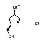 CAS#: 77745-28-9, [(1R,4S)-4-(hydroxymethyl)-1-cyclopent-2-enyl]ammonium chloride