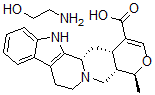 CAS#: 77754-96-2, (19alpha,20alpha)-16,17-Didehydro-19-Methyl-Oxayohimban-16-Carboxylic Acid Compd. With 2-Aminoethanol (1:1)
