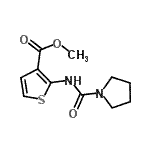 CAS#: 777873-97-9, Methyl 2-[(1-pyrrolidinylcarbonyl)amino]-3-thiophenecarboxylate