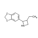 CAS 登录号：777888-45-6， 2-(1,3-苯并二氧戊环-5-基)-3-乙基氮杂环丁e
