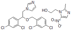 CAS#: 77828-66-1, 1-[2-(2,4-Dichlorophenyl)-2-[(2,4-Dichlorophenyl)Methoxy]Ethyl]Imidazole; 2-(2-Methyl-5-Nitroimidazol-1-Yl)Ethanol