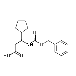 CAS#: 778599-89-6, 3-{[(Benzyloxy)carbonyl]amino}-3-cyclopentylpropanoic acid